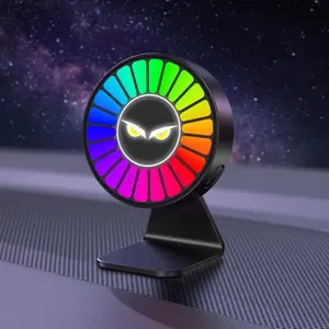 Car Vent Air Freshener with Music Rhythm LED Light, 360° Fragrance Diffuser, Intelligent Auto On/Off, Universal for All Vehicles