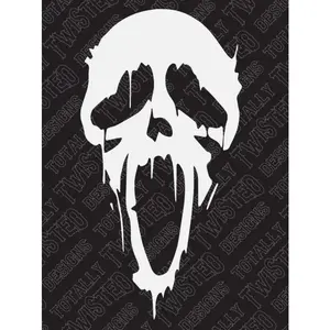 Ghostface Scream Vinyl Decal Sticker Car