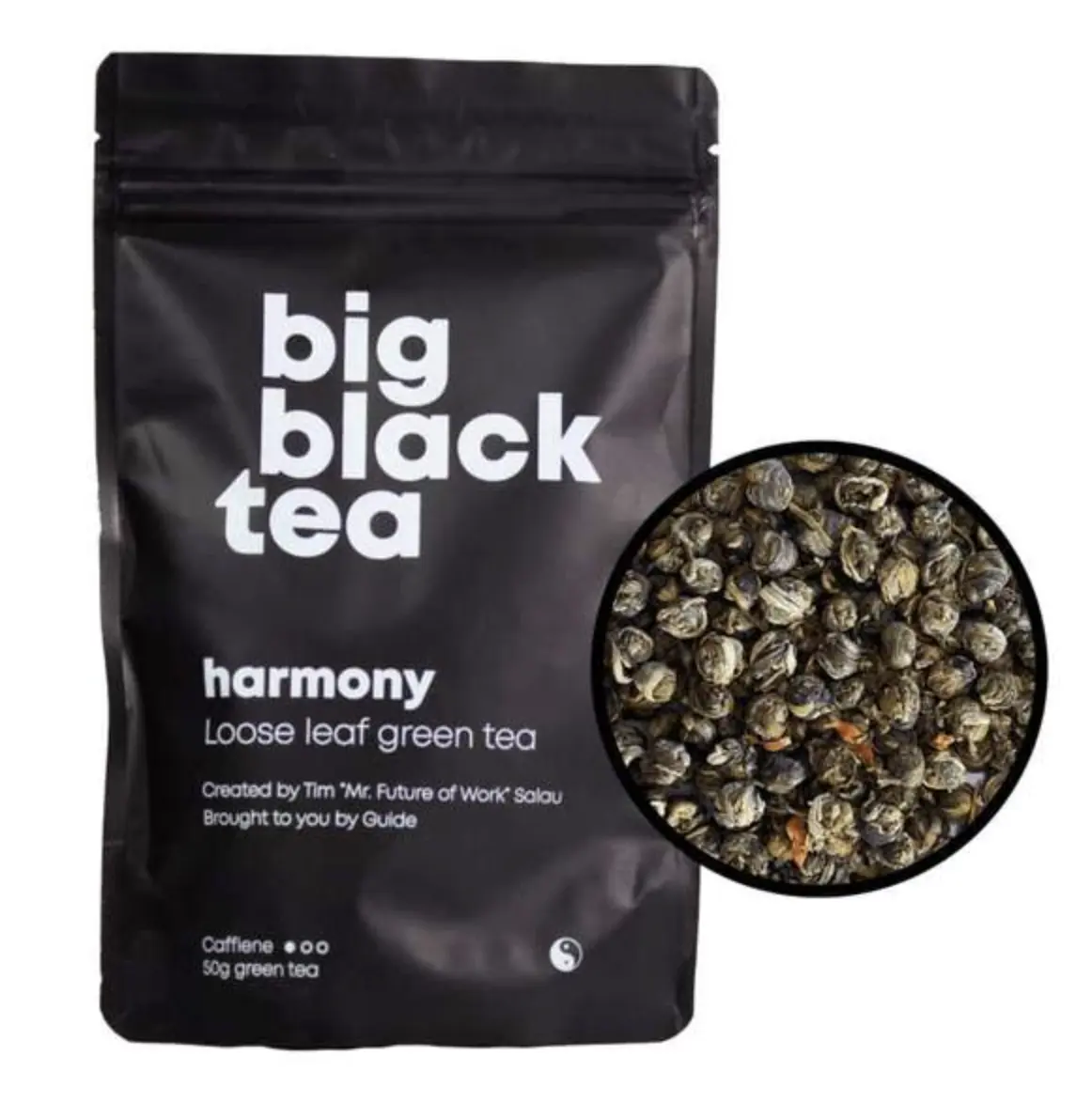 Big Black Tea: Organic Natural Harmony Jasmine Green Tea Pack