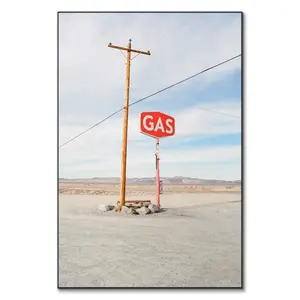 Nevada Gas Station Wall Art Print,  Artwork with Print and Frame