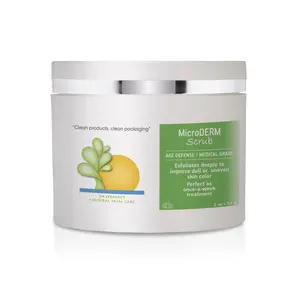 MicroDERM Scrub with Green Tea and Lemon for Radiant and Smooth Skin - Exfoliator