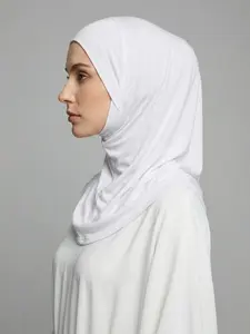 Women's Fashion Chic Solid Color Elastic Band Headscarf, Modest Daily Wear Headband, Soft Hijab for Abaya, Breathable Under Cap