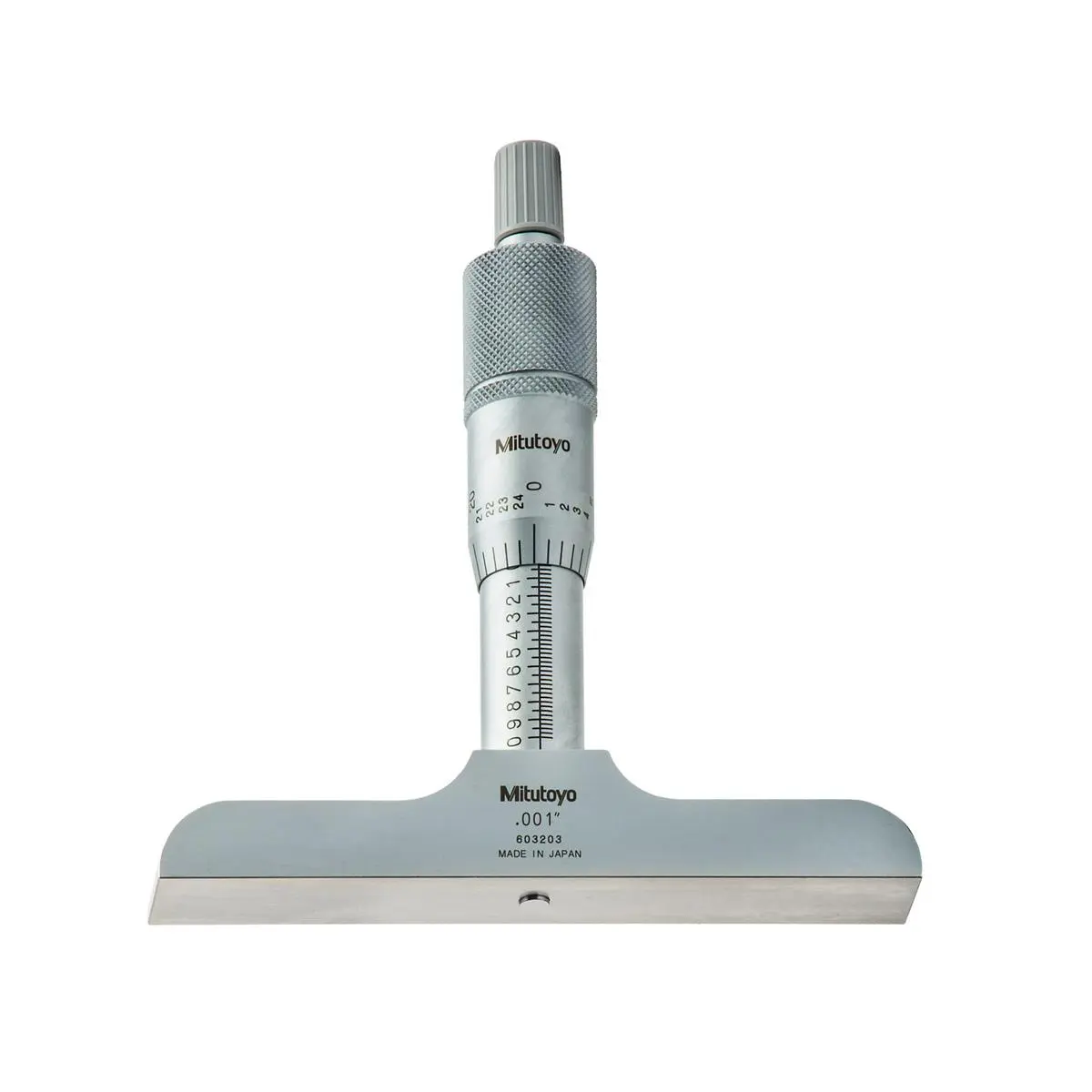 Mitutoyo Depth Micrometer - 0-1 in. Measurement Range, 4 in. Base, High-Quality Dependable Micrometer for Home Needs, Office Stationery & School Educational Supplies, Micrometers