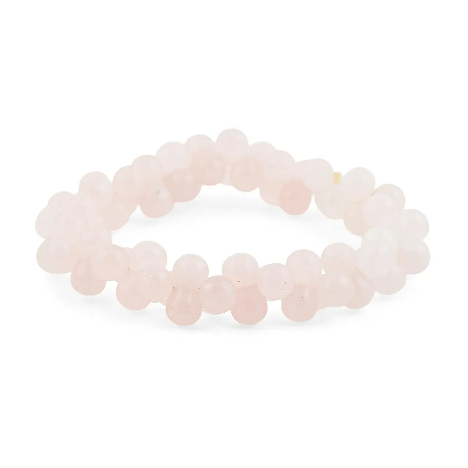 Peanut Moss Agate 119.75 ctw Beaded Bracelet (7.00 In)