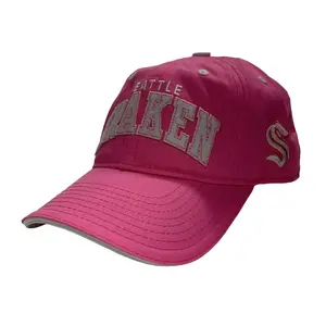 Seattle Kraken Youth Pink Adjustable Hat