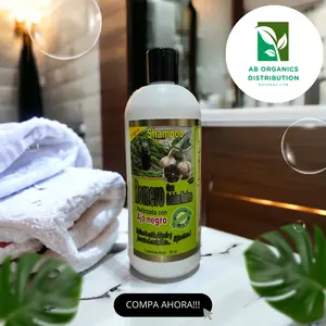 Shampoo de Romero con Celulas Madres , Reforzado con Ajo Negro