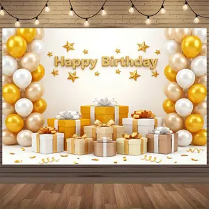 Happy Birthday Backdrop | Versatile Party Photo Background Banner