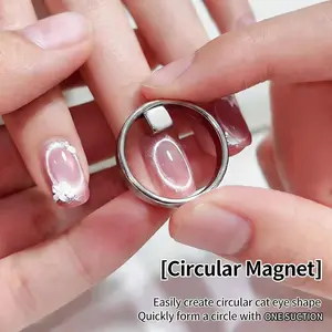 New 3-second suction hole cat's eye nail artifact Explosive powerful ring magnet novice black hole cat's eye auxiliary tool, sucking hole cat's eye manicure powerful ring magnet novice tool