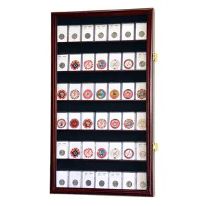 42 Collector NGC PCGS ICG Coin Slab Display Case Cabinet
