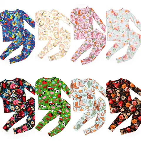 Two Piece Sets - No Buttons Bamboo Toddler Kids Outfit Gigi and Max