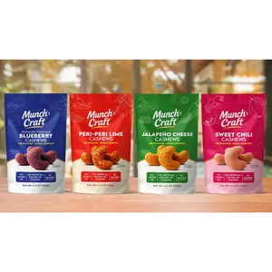 Munch Craft Discovery Bundle 4-Sample Pack (4.4 oz Pantry Bags): Air-Roasted, Extra Crunchy