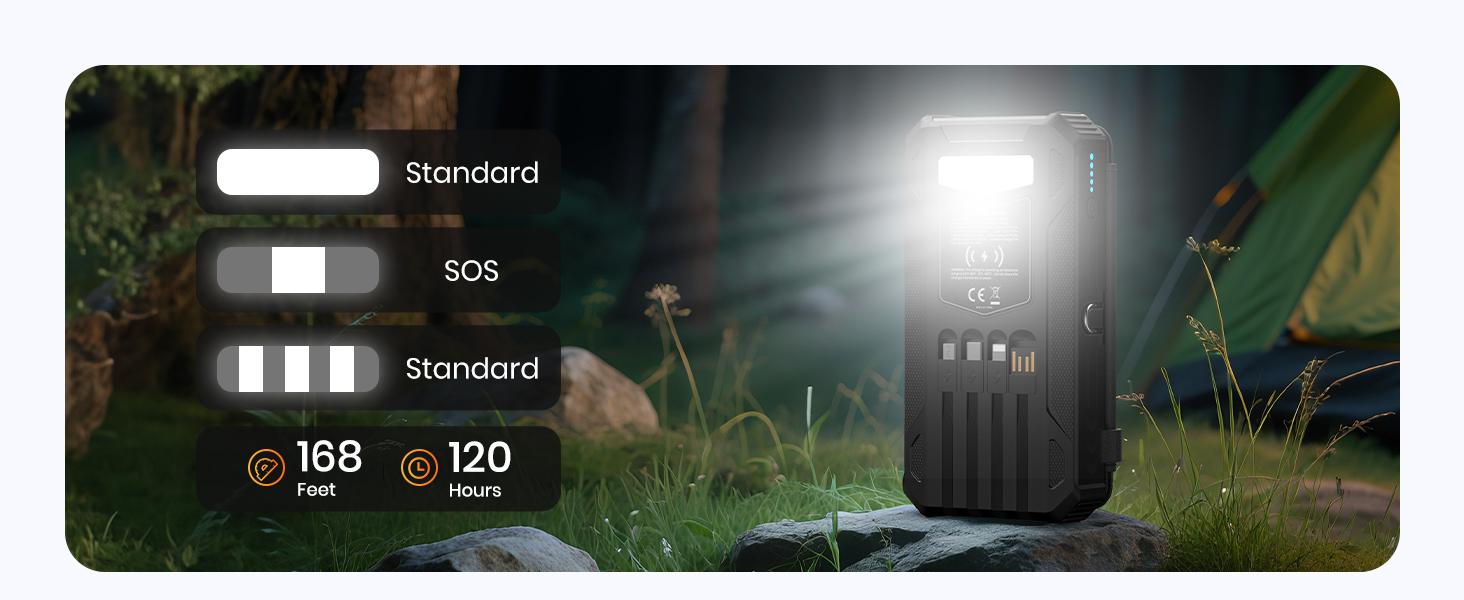 Outdoor solar power bank charging detail