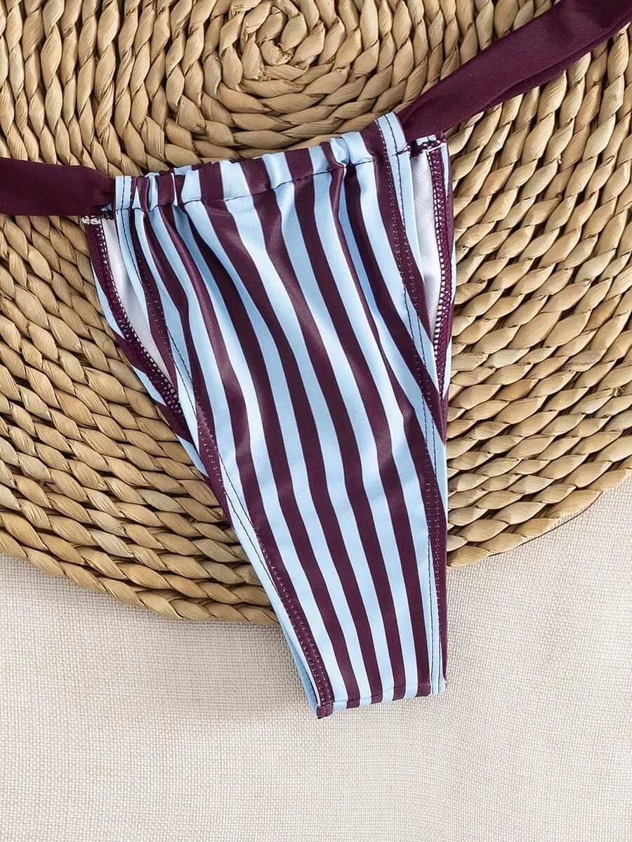 Blue and Brown Stripes