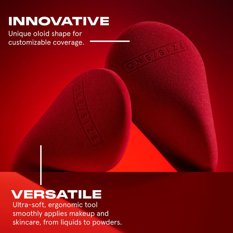 Turn Up the Base Infinity Beauty Sponge - Antibacterial, Ergonomic, Latex-Free Sponge | Smooth Product Application for All Makeup Formulas