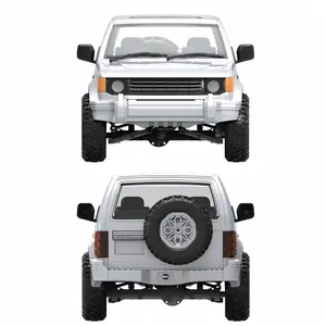 1/14 RTR Remote Control Crawler, 4x4 RC Off-Road Car with 2-Speed Gearbox, Metal Gears, 380 Brushed Motor, 2.4G RC System & 17G Steering Servo, Toys for Boys and Girls