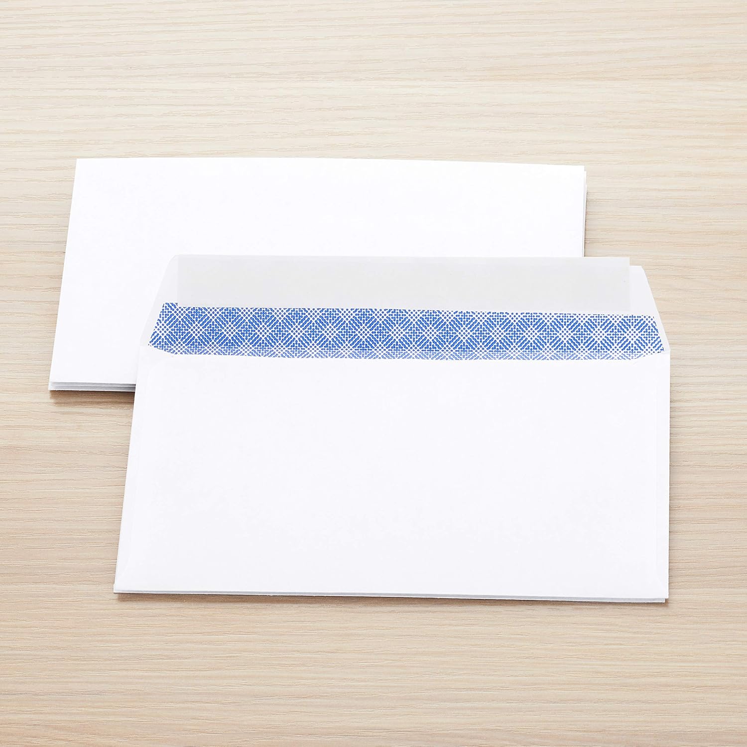 3/4 Security-Tinted Self-Seal Envelopes for Home & Office, White, 100-Pack