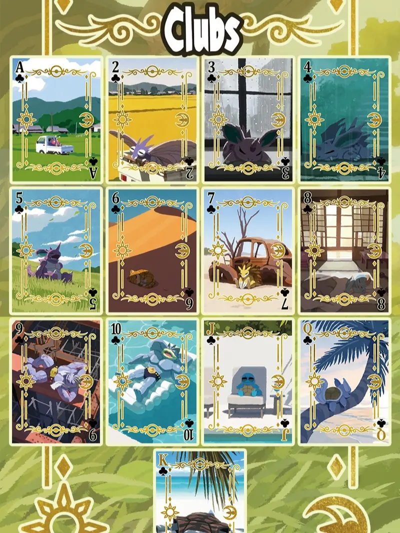 japanese pokemon poker cards Pokémon 151 Art – Full Deck Set | Artist Illustrated | Collector Edition Playing Cards Preserved in a tamper Pokemon Center Omega Ruby/Alpha Sapphire