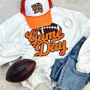 Orange Game Day Football Chenille Patch