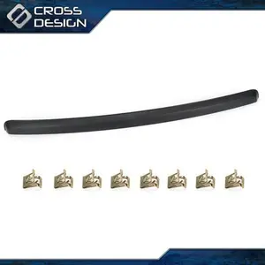 CROSSDESIGN Fit For GMC Sierra 1500 07-2013 Plastic Black Backup Light Assembly Hood Molding