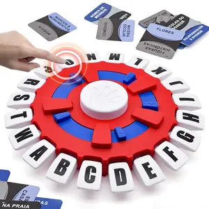 Fast-Paced Word Board Game, Family Board Game, Strategy Board Games, Portuguese Version for Families & Kids, Alphabet Pressing Toy with 10-Second Timer, Portable Party Game for 2-8 Players Ages 8+, Screen-Free Brain Teaser Gift, Stocking Stuffer