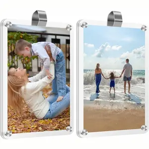 2Pcs Car Picture Holder, Suitable for car Visor,Universal for Any Vehicle Model,Show Personal or Family Photos,Great Gift for Drivers,3.5"X2.4"