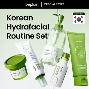 Mung Bean Hydrating & Detoxifying Skin 5PC Set: Cleansing Oil, Cleansing Foam, Clay Mask, Facial Serum & Moisturizing Cream