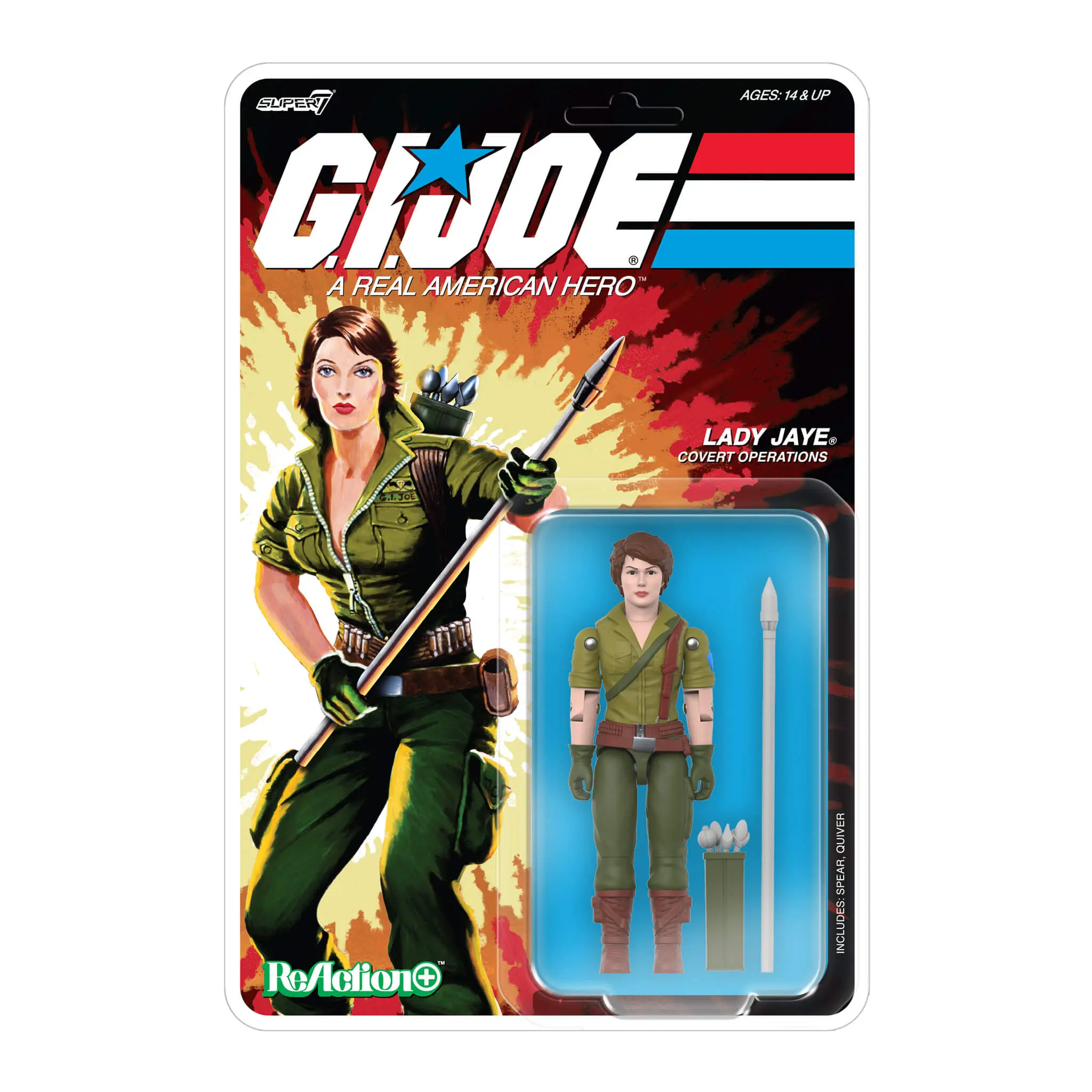 Super7 G.I. Joe ReAction+ Wave 09 - Lady Jaye  (Cartoon)