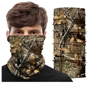 Camouflage Multicam Hunting Tactical Magic Bandana Camouflage Neck Gaiter Tube Mask Shemagh Hiking Scarfs Realtree Multifunctional Headwear
