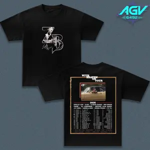 ZB With Heaven on Tour Premium Cotton T-Shirt, With Heaven on Tour Shirt, Vintage Country Music T Shirt, Country Concert Merch, Aesthetic Streetwear Concert Outfit Gift