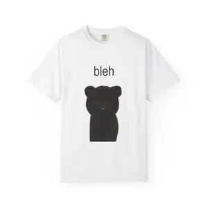 Bleh Black cat graphic Tee | Cute Minimalist Animal Shirt