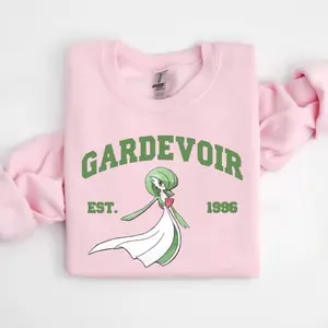 Gardevoir T-Shirt, Sweatshirt, Hoodie, Pkm Characters Shirt, Anime Shirt, Unisex Sweater Pullover Tee, Gift for Anime Lovers