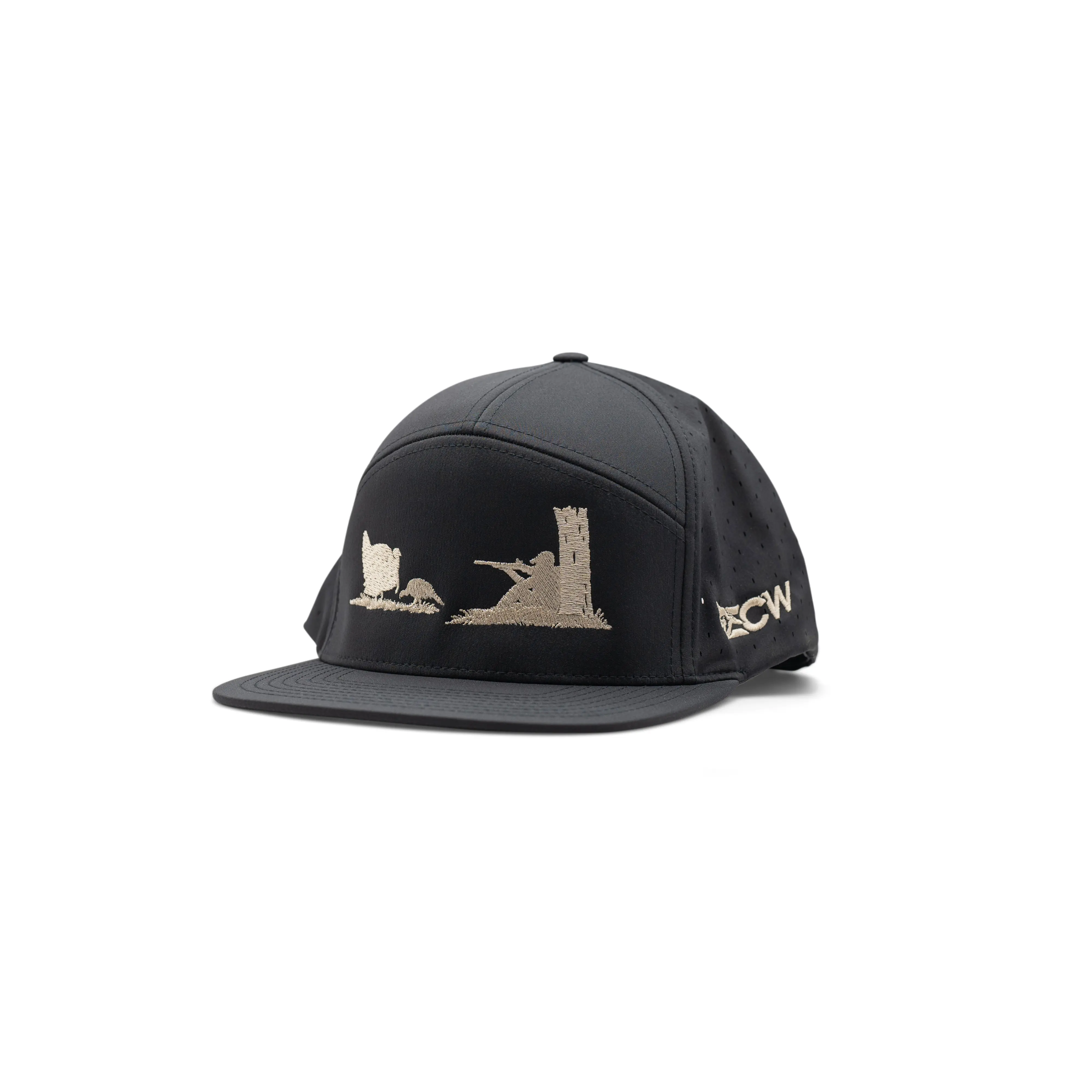 Turkey Hunt Scene Embroidered Hat