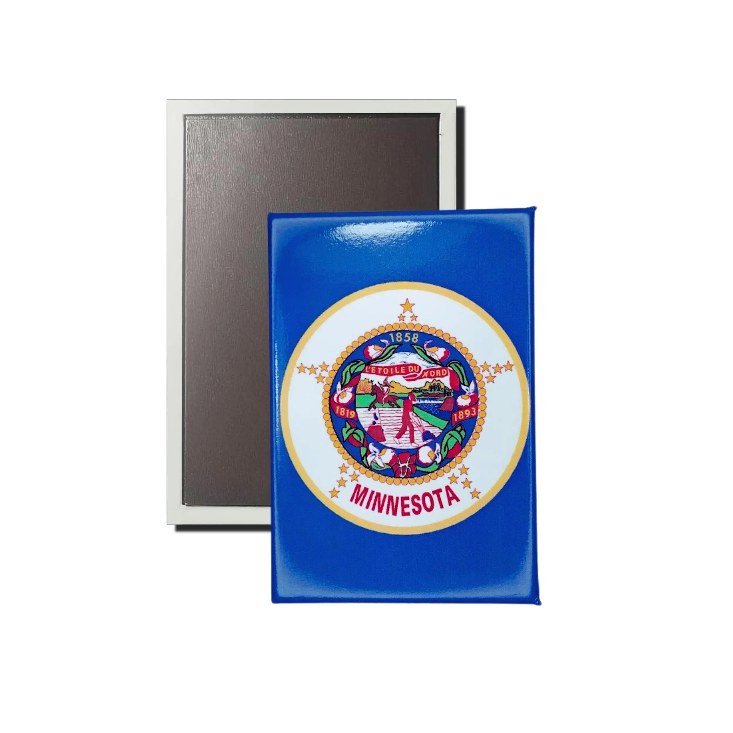 Vertical Magnet - State Flag Minnesota - USA