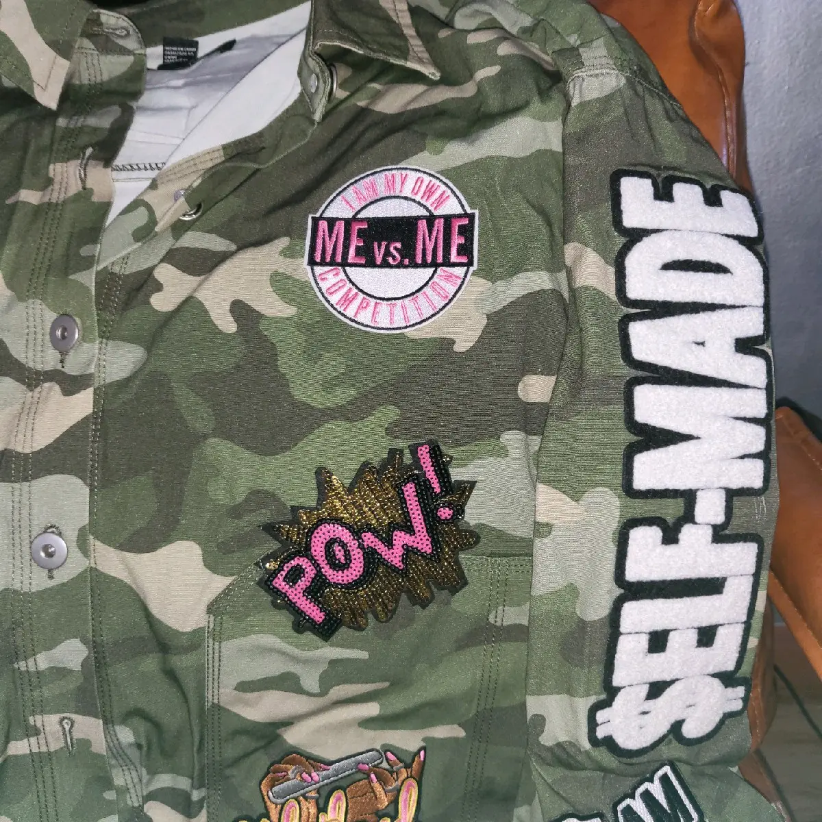 Camo large Patch Jacket Cotton