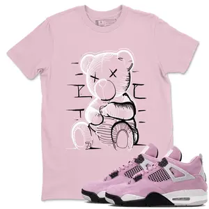 Unisex T-shirt to match Jordan 4 Orchid - Neon Bear. 100% Cotton for Casual Wear. Comfortable Summer Unisex T-Shirt to match Jordan Sneaker. Streetwear Style. urban outfitters