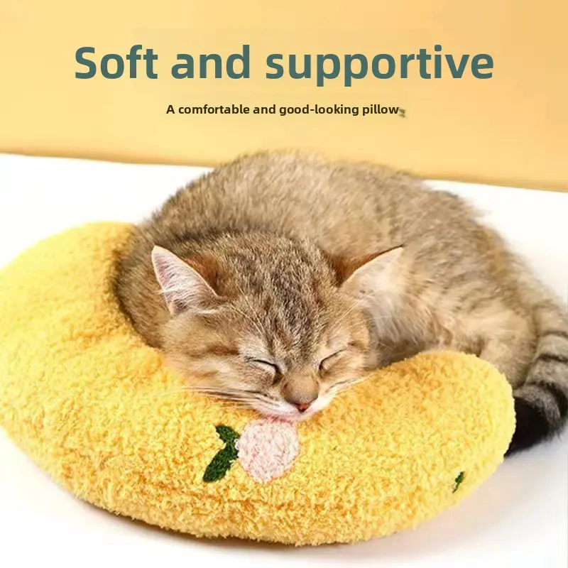Cat-specific toy pillow, soft and comfortable sleeping cushion.Dog pet headrest, thickened and cotton-filled to prevent tearing