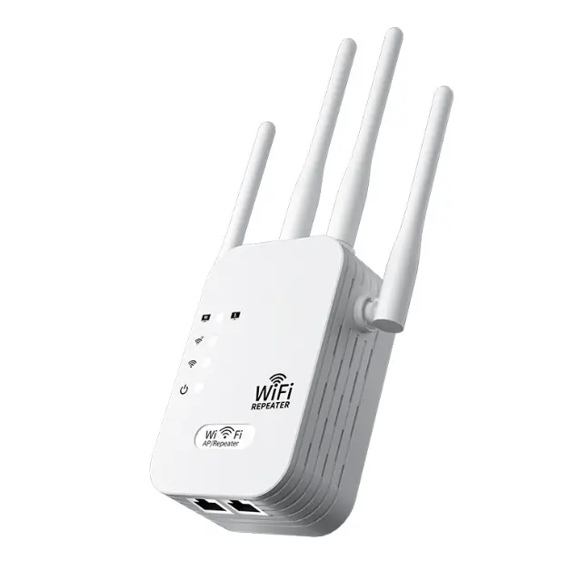 1200Mbps Dual Band WiFi Extender 2026, 5GHz & 2.4GHz Wireless Range Booster with Ethernet Port, 10,000 sq.ft Coverage, Supports 50 Devices, Repeater/AP/Router Modes for Home & Office