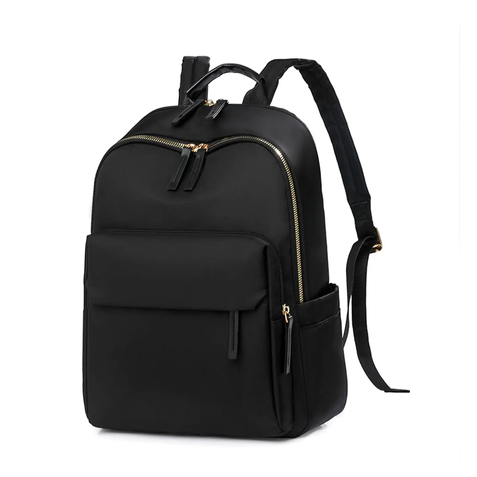 Women's Large Chic Plain Multifunctional Casual Laptop Backpack - Adjustable Shoulder Strap, Multi-Compartment with Separate Dividers, Built-In Organizer, Zip Closure, Secure Laptop Storage, Unisex, Ideal for Campus Use & Business