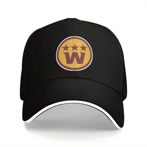 One General Washington Army baseball cap, unisex adjustable baseball cap, made of polyester, hand washable, one size fits all, suitable for outdoor sports, travel, holiday gifts, lightweight, snap button design, adjustable cap circumference.
