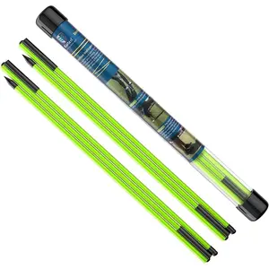 Golf Alignment Sticks 2 Sets - 48inch Alignment Practice Rods, Foldable for Easy Portability, Golf   to Improve Golf Swing, Putting Posture, with Storage Tube