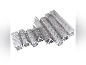 BBQ Stainless Steel  Perforated Mesh Smoker Tube