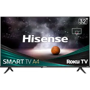 Hisense 32-Inch Class A4 Series HD 720p Smart Roku TV with Alexa Compatibility (32A4HNR) - Dolby Audio, Slim Bezel Design, Google Assistant