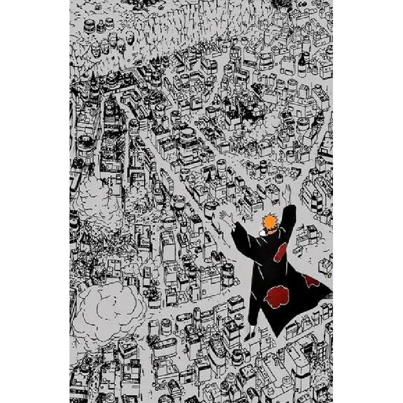Naruto Shippuden Poster - Pain Poster Printable Anime Poster Printable Wall Art Decor Room Decoration Artistic