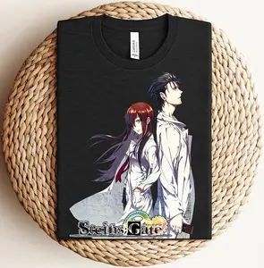 Steins Gate Shirt, Anime Shirt, Anime Graphic Tee, Unisex Shirt, Fashion Cotton, Full Colors, Full Sizes, For Men, For Women