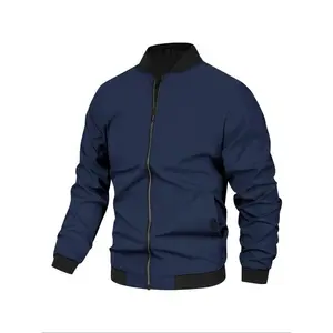 Men's Lightweight Softshell Jacket in Olive Color, Casual Zip Design with Pockets, Slim Fit for Spring & Fall, Made From Polyester Fabric