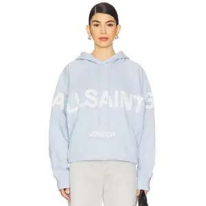 ALLSAINTS Talon Biggy Hoodie in Barely Blue