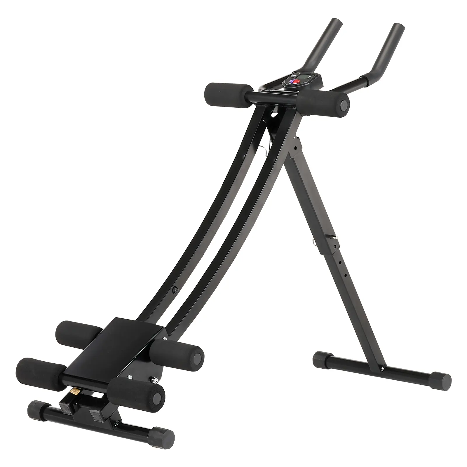 Dufominc Adjustable Ab Workout Trainer Machine - Carbon Steel Core Equipment with 4 Height Sets, Easy-to-Read Counter, Multi-Angle Crunch Gear for Home Gym, Flat Tummy Workouts, Abs at Home, Compact Portable Daily Indoor Training