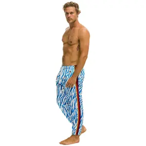 CLASSIC VELVET SWEATPANTS - BLUE TIGER