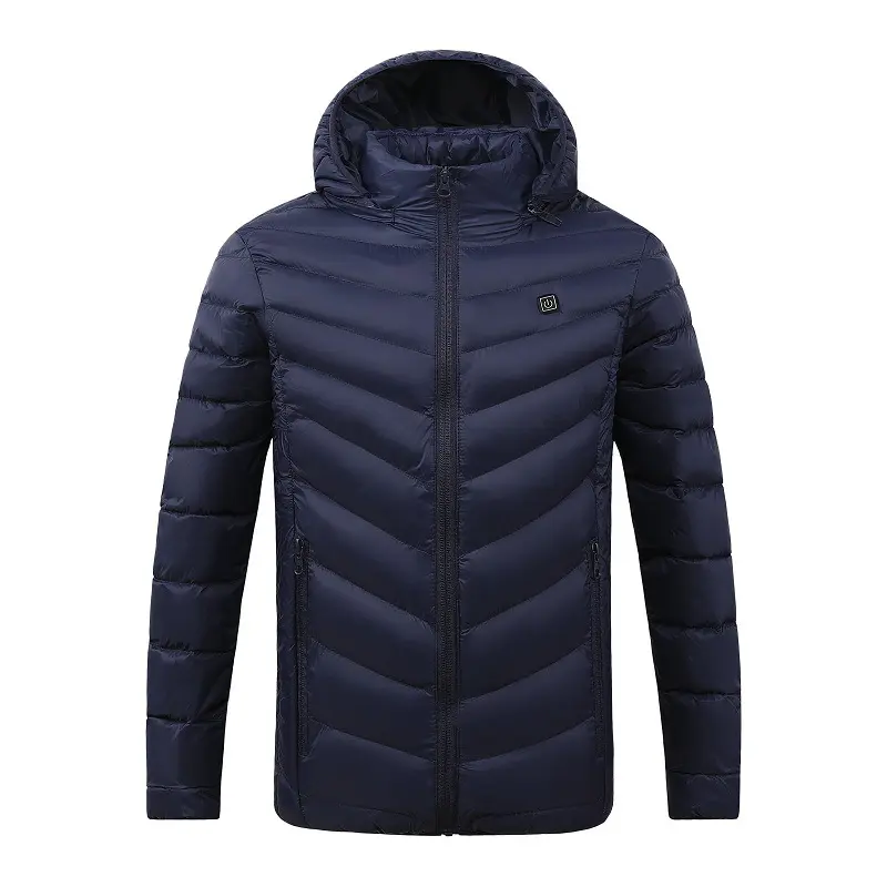 Four zone cotton jacket blue