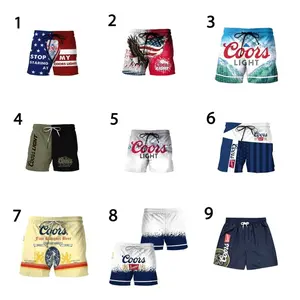 Modelo Swim Trunks Coors Light Beer-Themed Board Shorts For Men 0BV